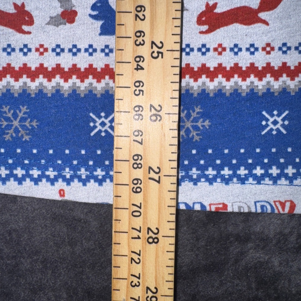 Brooks Run Merry Christmas Long Sleeve Shirt Blue Holiday Sasquatch XXL 221404 - Picture 11 of 11